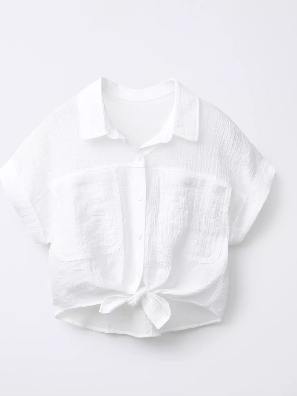 Textured knot shirt